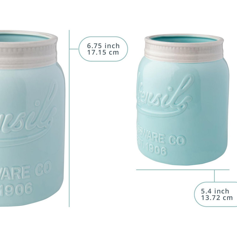 Ceramic Round Utensil Holders/Pots/Jars