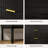 Fluted 3 Drawer Dresser With Metal Legs-558942032