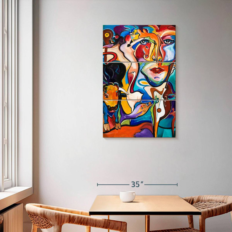 Leisha Mirage Abstract, 57" H x 36" W