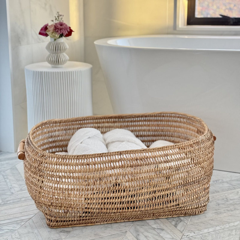 AllModern Tatiana Rattan Basket
