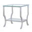Table de bout carrée en verre chromé-1291728157