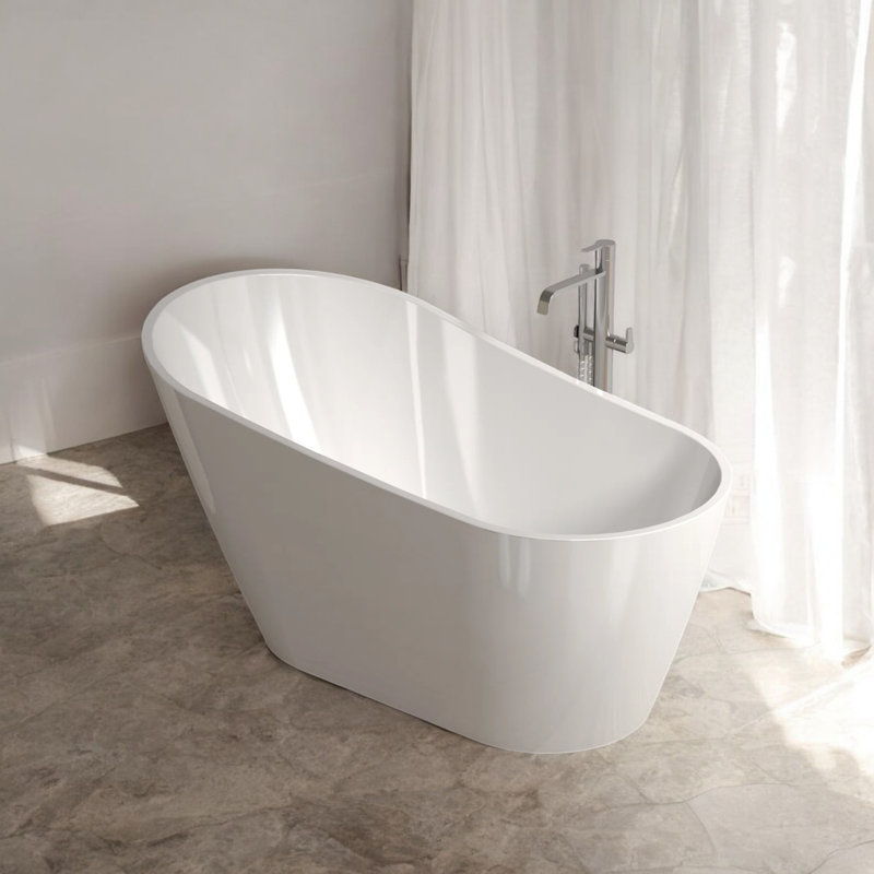 Baignoire de trempage autoportante en acrylique 67 po. X 31 po.