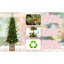 Arbre de Noël vert 4 pi avec base scintillante - 100 lumières DEL multicolores, 396 pointes, baies rouges et pommes de pin, branches pleines en PE / PVC, pot lumineux festif