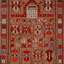 Red Vintage Traditional Wool Rug - 3'2"" x 4'4""