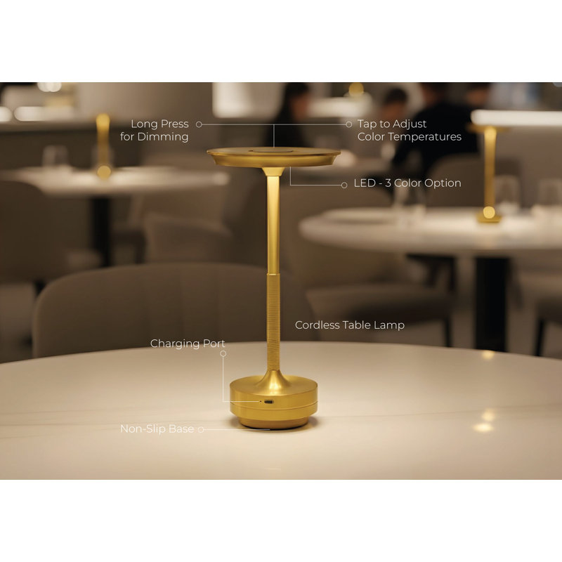 Cherry Table Lamp, Gold