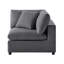 Canapé modulaire 2 pièces Cassandra - Gris anthracite