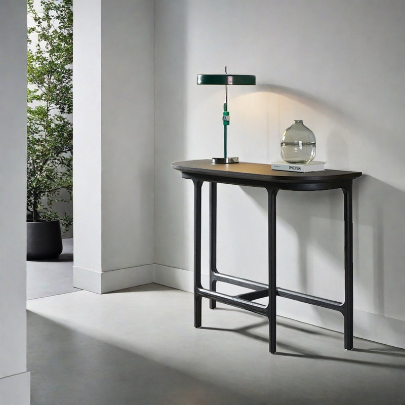 Console demi-cercle, H 33,5 po x l 31,5 po x P 11,8 po