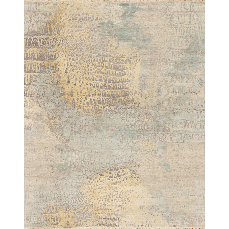 Panache Hand Knotted Area Rug, Rectangle 9' x 12'