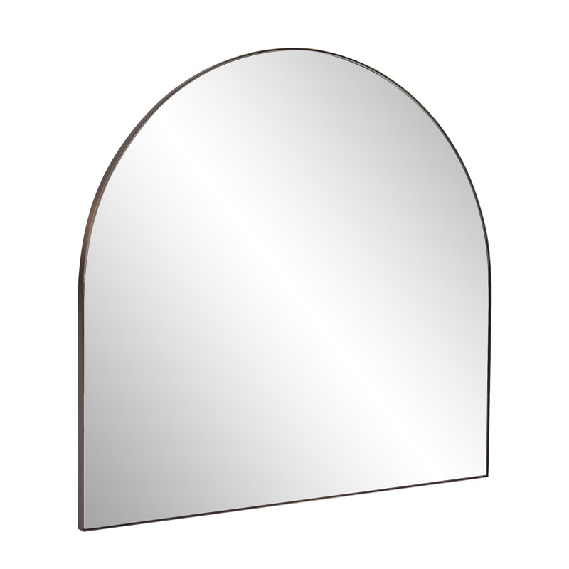 Annastaziah Stainless Steel Arch Mirror, Brushed Brass