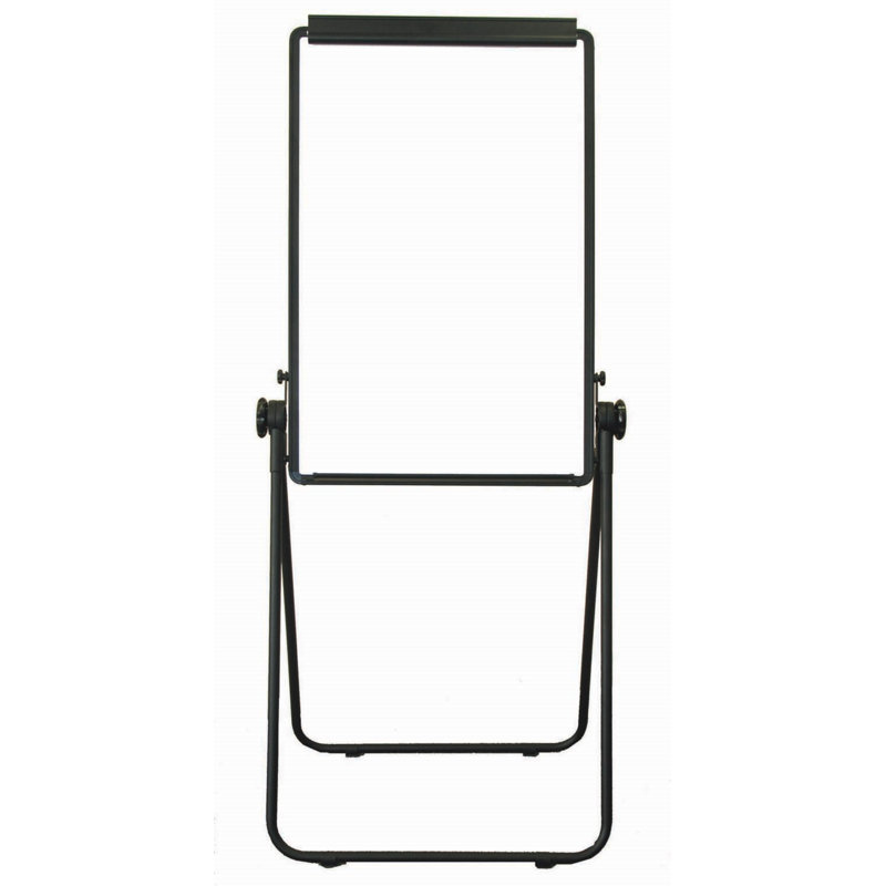 Black Aluminum Freestanding Folding Flipchart Easel