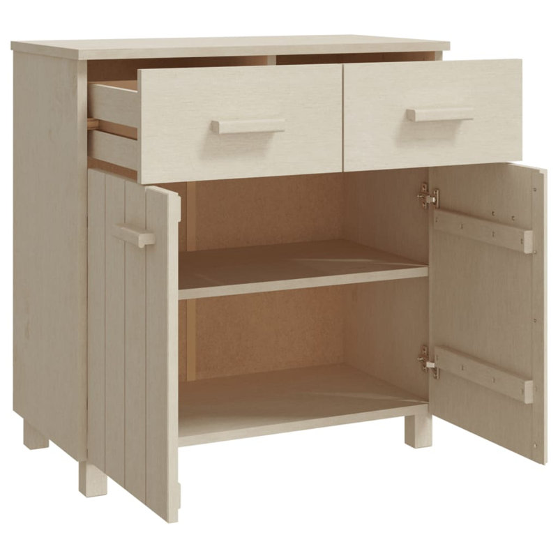Gwenevieve 79cm Solid Wood Sideboard, Honey Brown