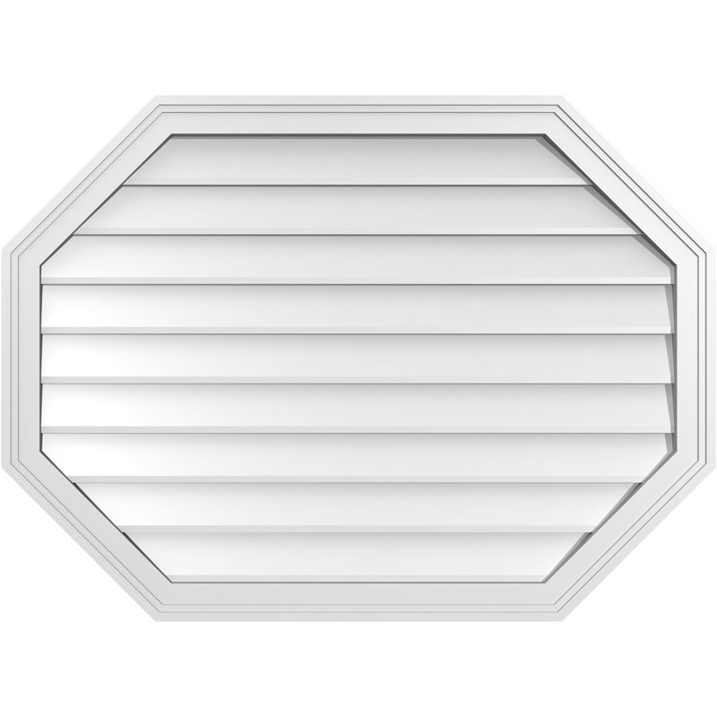 Évent horizontal gondole allongé en surface octogonal Signature, H 28 po x l 38 po x P 1,5 po