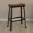Modern Black 30" Barstool with Durable Powder-Coated Iron Frame-1607417529