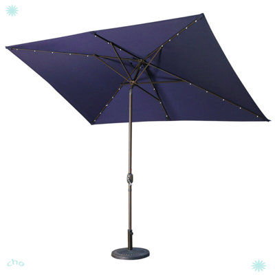 Parasol de marché rectangulaire 10 pi x 6 pi 6 po Dalia