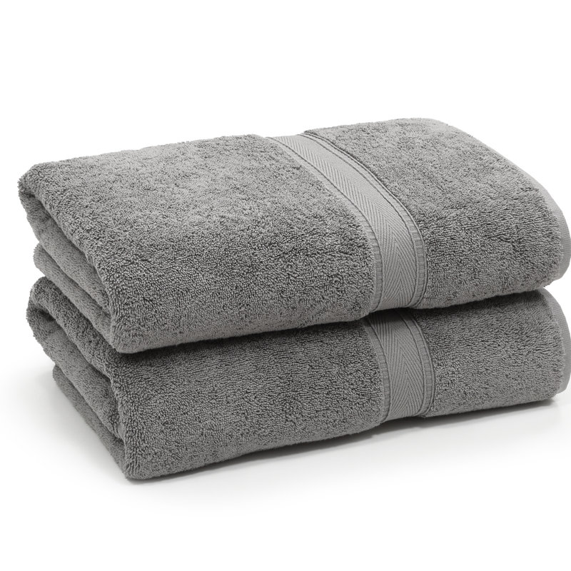 Sinemis Super Plush Bath Towel, Dark Gray