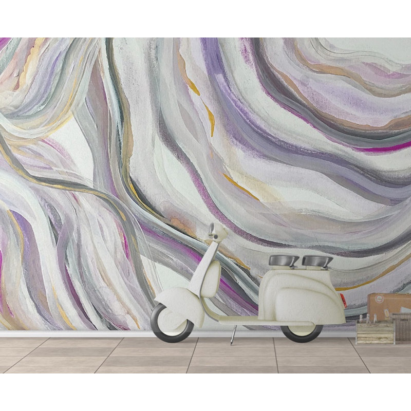 Papier peint texturé amovible à l'aquarelle, l 55 po x L 35 po