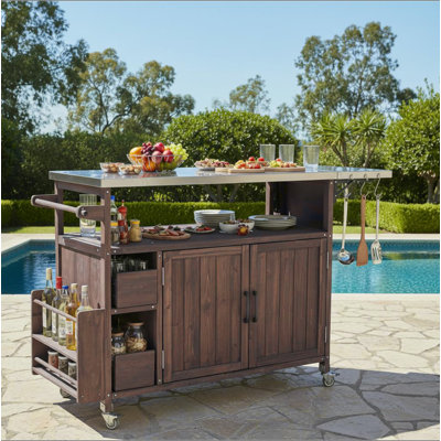 Chariot de cuisine pour l'extérieur 54,33 "Farmhouse