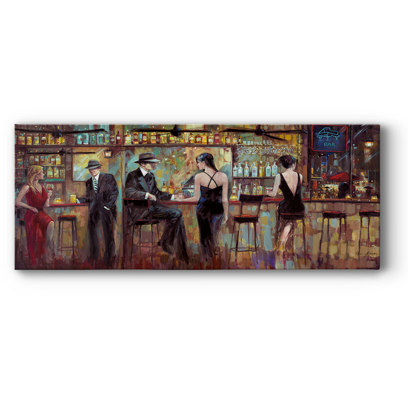 Happy Hour sur toile, H 24 po x l 60 po x P 1,5 po