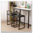 Faux Leather Upholstered Bar Stools Dining Stool with  Legs