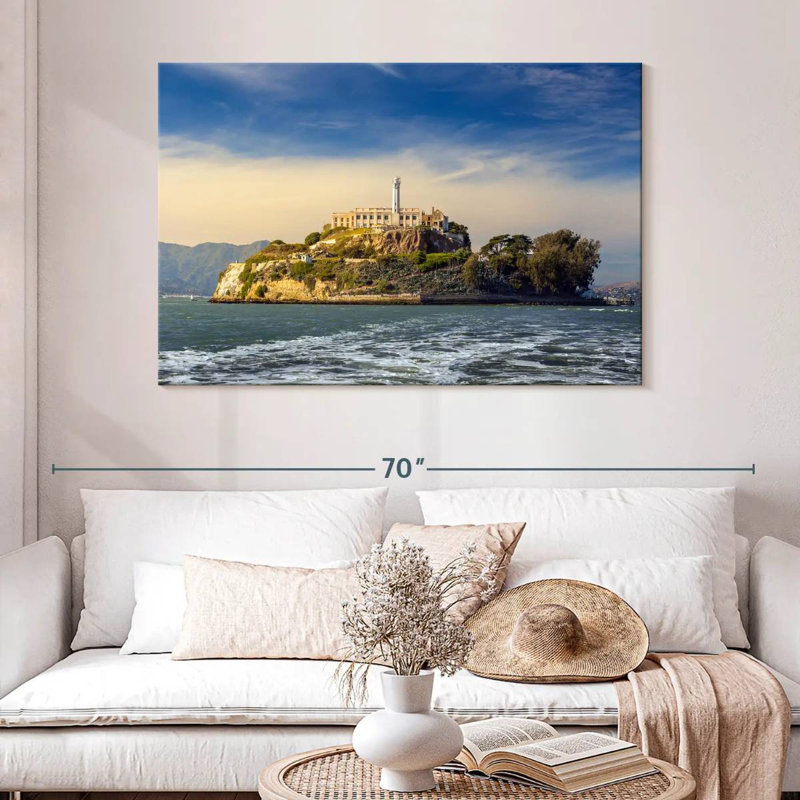 Alcatraz Island, 32" H x 48" W