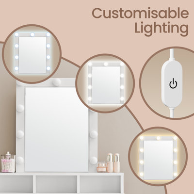Atila Dressing Table with Mirror