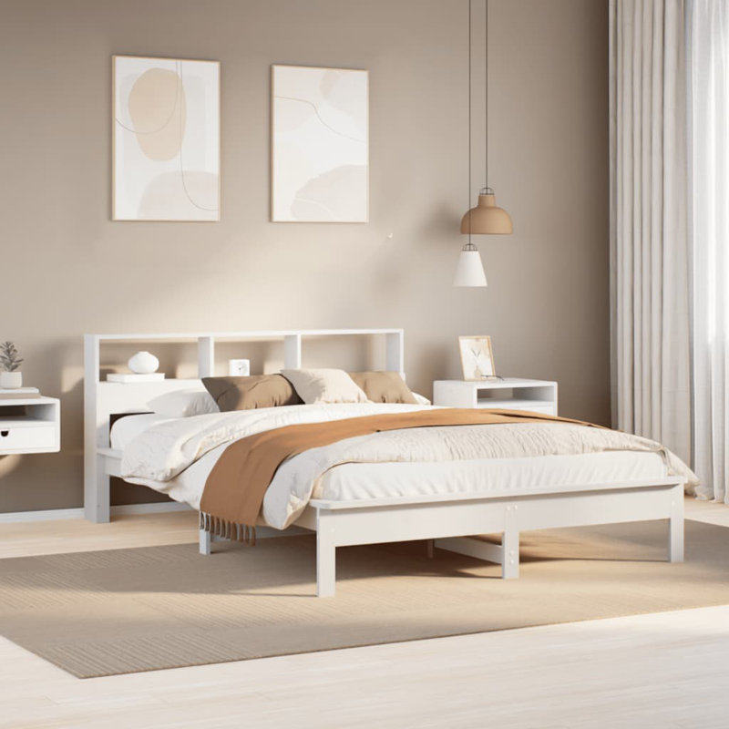 Verlin Solid Wood Bed, Double (4'6)