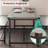 3 Piece Dining Table Set for 4 with Space-Saving Benches, Tabletop, Steel Frame, Modern Farmhouse Kitchen Table for Small Spaces, Apartments, Dinette, Easy Assembly-179643679