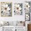 Fleur blanche de pureté céleste - art mural floral moderne, salon-1248231269-1248231275