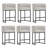 26" Upholstered Counter Stool with Metal Frame-123103711