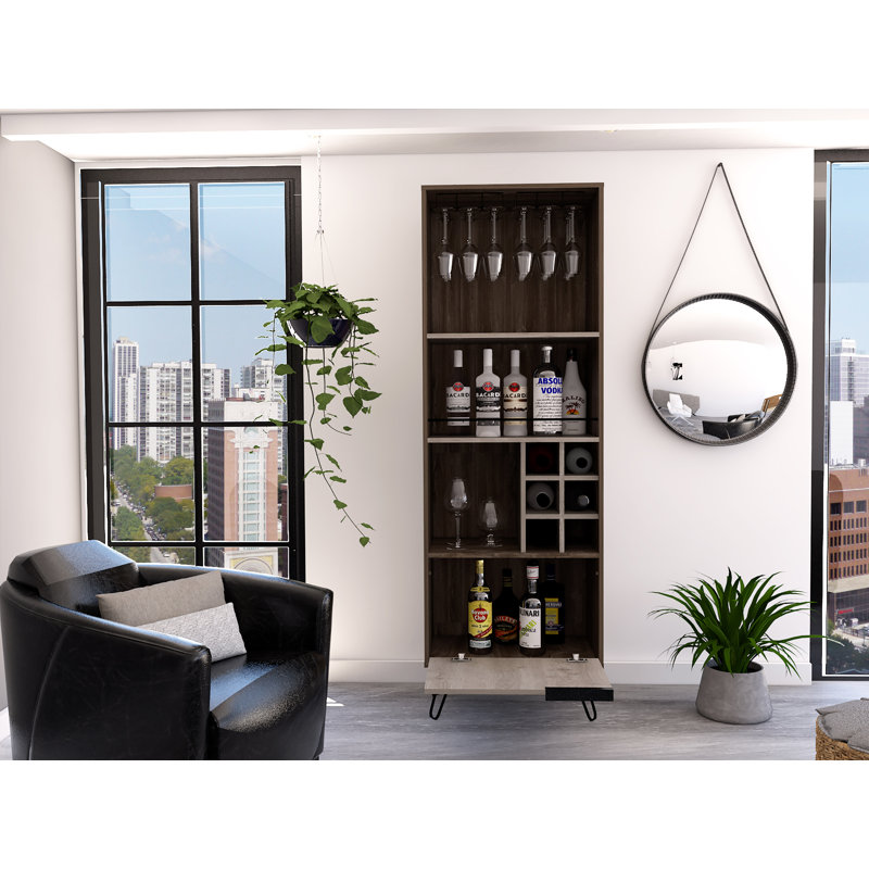 Skyler tall Bar Cabinet