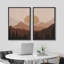 Southwest Desert Landscape Nature Modern, reproduction sur toile 2 pièces-91069280-91069279
