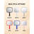 Hand Mirror Salon Barber Hairdressing Handheld Mirror With Handle (Square 7.4 X 10.3 Inches)-390515251