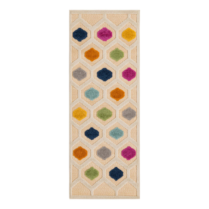 Noord Aruba Indoor/Outdoor Rug, Runner 2' x 6'