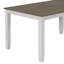 Ensemble de table de salle à manger de style rustique 6 pièces avec 4 chaises rembourrées et un banc-449550224