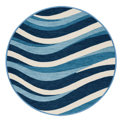  Tapis lavable bleu dégradé