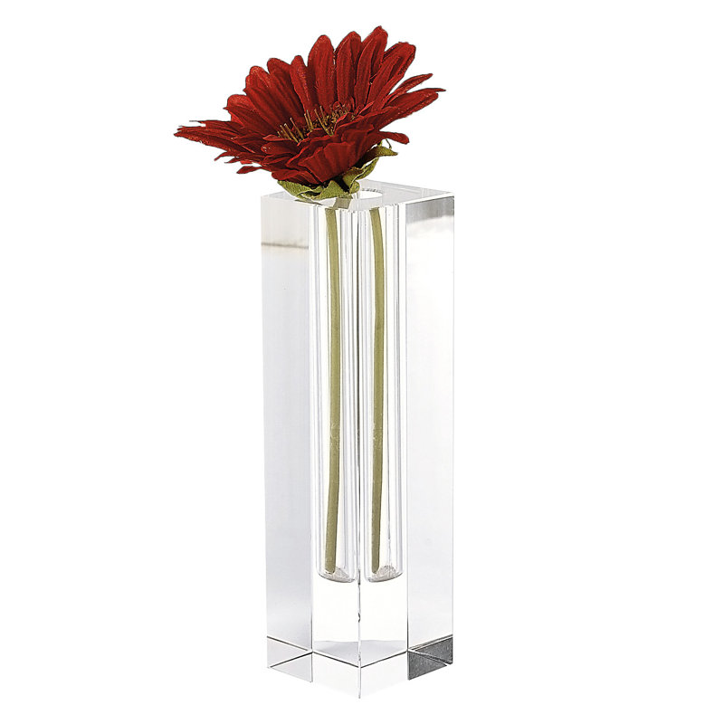 Hazelton Crystal Table Vase, 8.75" H x 3" W x 3" D
