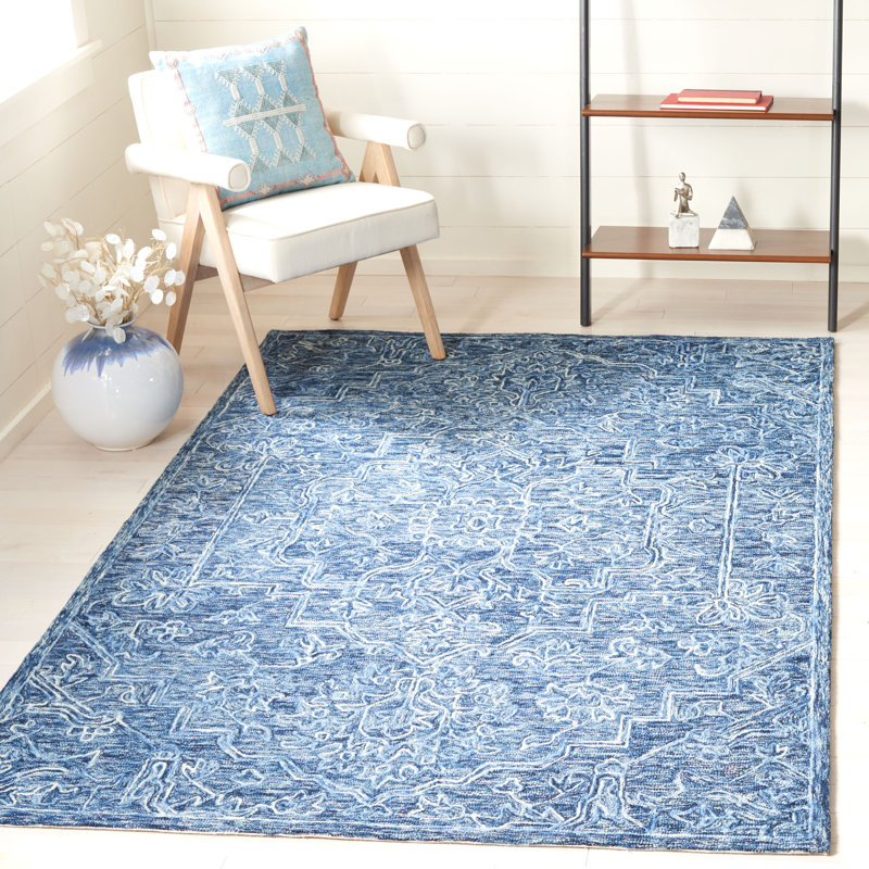 Judston Hand Tufted Wool And Cotton With Latex Oriental Rug, Rectangle 5' x 8'