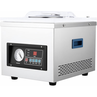 Stainless Steel Chamber Vacuum Sealer – Automatic Control, 10.2" Sealing Width, 6.5 Cbm/h, Industrial & Home Food Packaging Machine, 260W