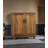 35.43" Brown Rectangular Solid Wood Wine Rack