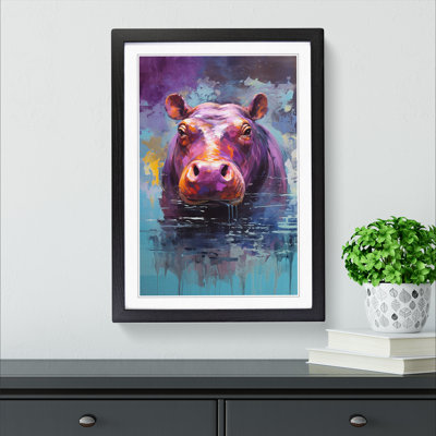 Hippo Abstract No.2 - Framed Print