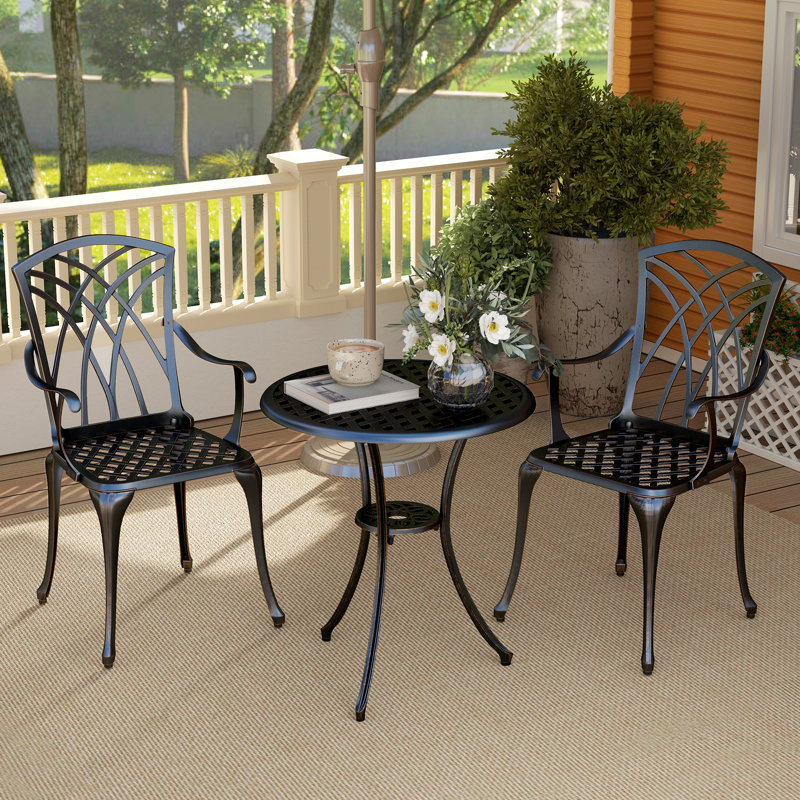 Round 3 - Piece 2 - People 61Cm L Outdoor Bistro Set