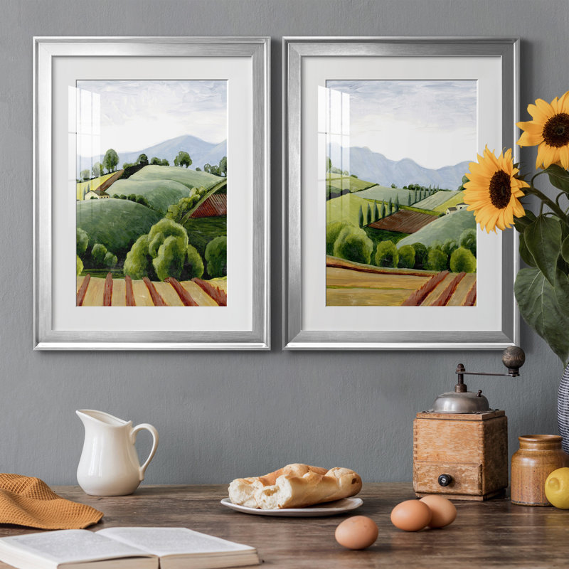 Toscane, croquis I, reproduction encadrée de qualité supérieure - prête à être accrochée, H 42,5 po x l 30,5 po x P 1 po