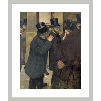 «At the Stock Market» par Edgar Degas, impression giclée encadrée