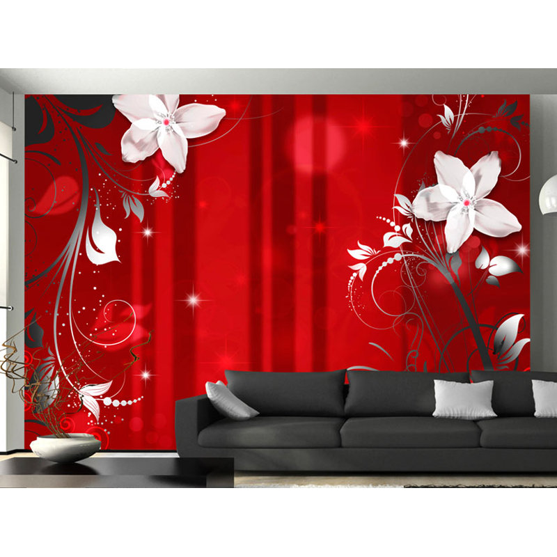 Flowering Scarlet Wallpaper, 2.80m L x 400cm W