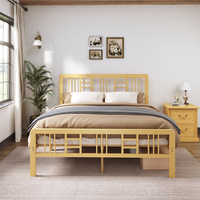Guliana Bamboo Platform Bed, Full