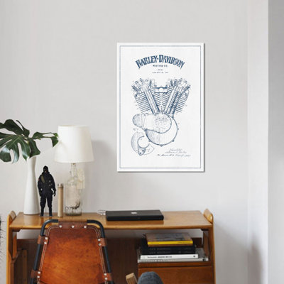 " Harley-Davidson Motorcycles (Ink) I " by Aged Pixel