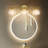 Cono 3-light Bathroom Dimmable Vanity Light 2 Tiers Clear Glass Shade-309983178