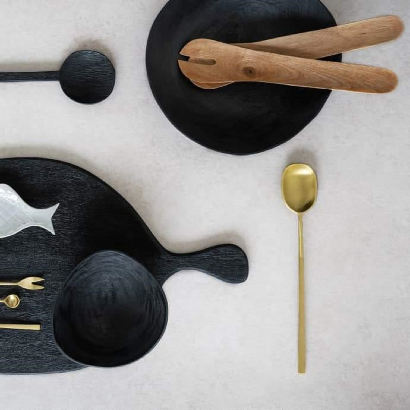 Saverne Abstract Wood Condiment Server
