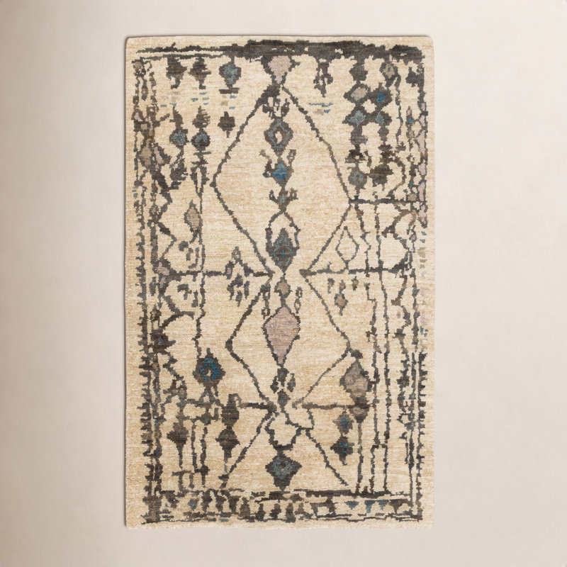 Medina Jute / Sisal Southwestern Area Rug, Rectangle 6' x 9'