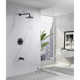 Rainfall Pressure-Balanced Tub and Shower Faucet with Rough-in Valve